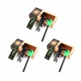 Cumpara ieftin Set trei kituri supravietuire Amnar pentru camping si Fluier DEPOX&reg;, otel inoxidabil, 11 cm