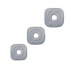 Set 3 rezerva patrate Dreamramp, gri, pentru mop rotativ patrat