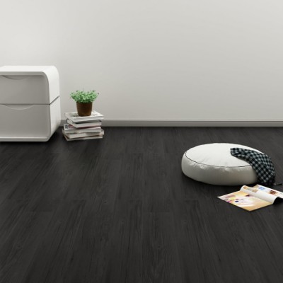 Plăci autoadezive pardoseală stejar antracit PVC 4,46 m&amp;sup2; 3 mm foto