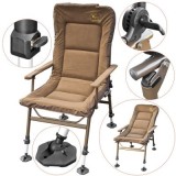 Scaun pescuit crap Baracuda HXC031MF, reglabil, 50x55x64 cm