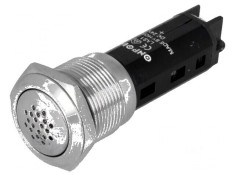 Semnalizator acustic 80dB IP50 &Oslash;19mm 1&divide;10mm 360mW