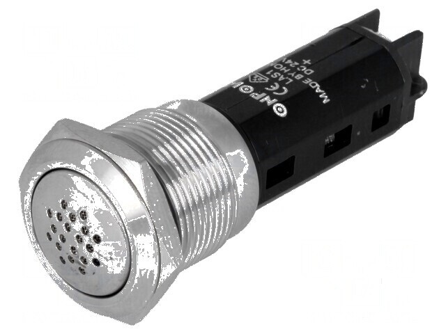 Semnalizator acustic 80dB IP50 &Oslash;19mm 1&divide;10mm 360mW