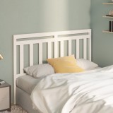 vidaXL Tăblie de pat, alb, 166x4x100 cm, lemn masiv de pin 814105