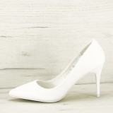 Pantofi eleganti albi BG1313 02, 38 - 40, Alb