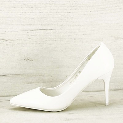 Pantofi eleganti albi BG1313 02 foto