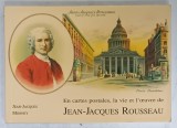 EN CARTES POSTALES , LA VIE ET L &#039;OEUVRE DE JEAN - JACQUES ROUSSEAU , 1994