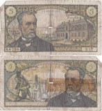 1966 (7 VII), 5 francs (P-146a.2) - Franța