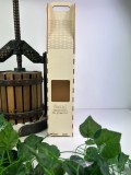 Cutie cadou pentru butelie de vin din placaj de plop 8 8 42 cm cu mesaj Nasul chefuieste nu glumeste