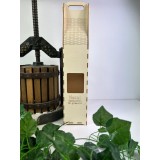 Cutie cadou pentru butelie de vin din placaj de plop 8 8 42 cm cu mesaj Nasul chefuieste nu glumeste