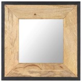 Cumpara ieftin Oglinda 50x50 cm, lemn masiv de mango