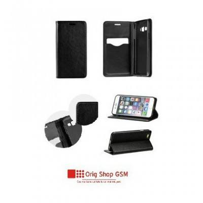 Husa Flip Carte/Stand S.Galaxy S8 Plus G955 inch.magnetica Negr foto