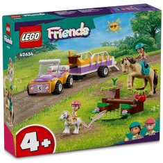 LEGO&reg; Friends - Remorca cu cal si ponei 42634, 105 piese