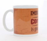 Cana cu mesaj emergency coffee, ceramica, 250 ml