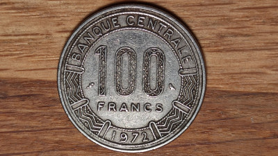 Gabon - moneda de colectie - 100 francs / franci 1972 - prima emisie - mai rara! foto
