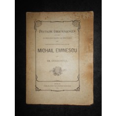 Emanuil Grigorovitza - Michail Eminescu (1901, cu autograful autorului)