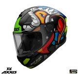 Cumpara ieftin Casca integrala pentru scuter - motocicleta Axxis model Draken S Parrot A1 negru mat &ndash; tip viziera: MT-V-18C XXL (63/64cm)