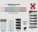 Lumini ambientale dedicate Toyota C-HR 2016-2023, RGB Acrilice 16 in 1 Dinamice cu efect symphony, Control din Aplicatie Bluetooth Buton