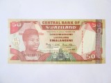 Rară! Swaziland 50 Emalangeni 2001 UNC,bancnota din imagini la cel mai mic preț