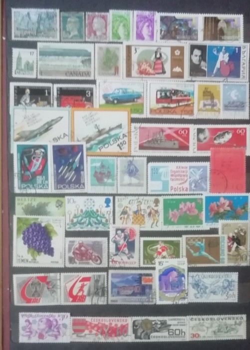 PS 55 - Lot timbre straine vech si foarte vechi - obliterate