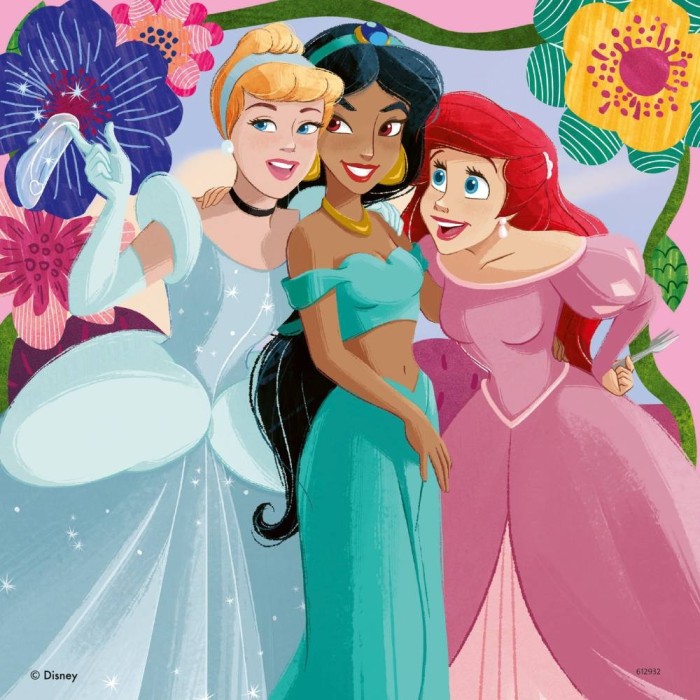 Ravensburger - Puzzle puterea printeselor Disney 3x49 piese