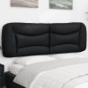 VidaXL Pernă pentru tăblie de pat, negru, 152 cm, piele artificială 374631