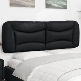 Cumpara ieftin Pernă pentru tăblie de pat, negru, 152 cm, piele artificială