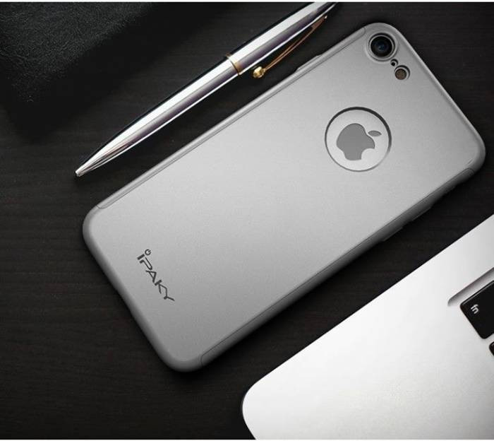 Husa pentru Apple iPhone 6+ MyStyle iPaky Original Argintiu acoperire completa 360 grade