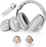 Cumpara ieftin Casti Antifonice 2 in 1 Pentru Bebelusi si Copii 3-48 luni WePro Store, Bentita Elastica Moale si Clasica Superioara, protectie auditiva in medii zgom