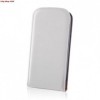 Husa Piele Samsung Galaxy Core Plus G3500 Slim Flip Alb Deluxe