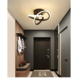 Cumpara ieftin Lustra LED Infinity Black, 24W, lumina calda/neutra/rece, diametru 24cm