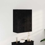 VidaXL Dulap de perete, stejar negru, 69,5x34x90 cm, lemn prelucrat