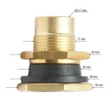 Valva roata camion tubeless SP8 din alama, lungime 27 mm
