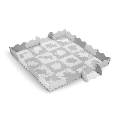 Covoras de joaca Puzzle 150x150 cm, Momi Zawi - Grey foto