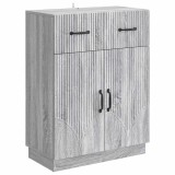 vidaXL Bufet cu sertar Sonoma gri 66 x 34,5 x 87 cm Lemn prelucrat 895331