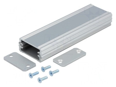 Carcasă aluminiu gri AKG 33x100x16 mm foto