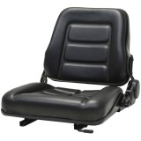 Scaun Tractor/Stivuitor vidaXL, Spatar Reglabil, PVC, Negru, Cursa 150mm