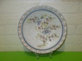BOL - FRUCTIERA din ceramica austriaca AINRING KERAMIK lucrata MANUAL , decor floral in relief