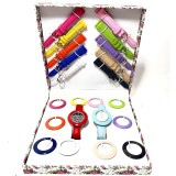 Cumpara ieftin Set 22 Ceasuri Dama Geneva WZ1039, Quartz, Analogic, Cadran 28mm, Carcasa 36.5mm, Fashion/Casual/Elegant, Diverse Culori