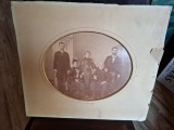 Fotografie de familie - pe carton, alb negru