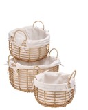 Cumpara ieftin Set 3 cosuri depozitare 26 x 16,5, 32,5 x 18, 38,5 x 20,5 cm
