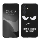 Husa Kwmobile pentru Samsung Galaxy S24 Plus, Negru/Alb, Silicon, KWM000021QF001C, Carcasa