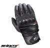 Manusi barbati pentru scuter - motocicleta racing vara Seventy model SD-C8 negru/gri &ndash; marime: M (8)