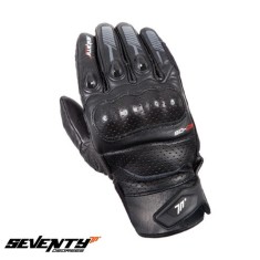 Manusi barbati pentru scuter - motocicleta racing vara Seventy model SD-C8 negru/gri &ndash; marime: S (7)