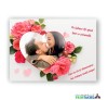 Tablou Canvas Personalizat cu Poza, Text si Trandafiri, Decoratiuni Casa, Imprimare Profesionala, Panza Bumbac, Cadou Unic