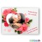 Tablou pe panza canvas trandafiri si poza text personalizat