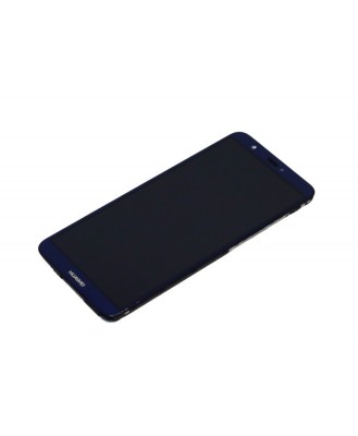 Ecran LCD Display Complet cu Rama Huawei P smart Albastru foto