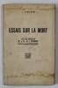 Essais sur la Mort - I. Feier, C.I. Parhon (1939), Psihologie, Bucuresti, Carte veche, Coperta Brosata, 99 pagini