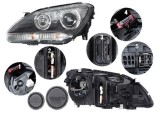 Far BMW Seria 6/6 GC (F08/F12/F13), 2011-, MAGNETI MARELLI, fata, stanga, bi-xenon; cu &amp;#39;lumina de zi&amp;#39; tip LED;tip bec D1S+H3+LED+PY24W; elect, AL Automotive Lighting