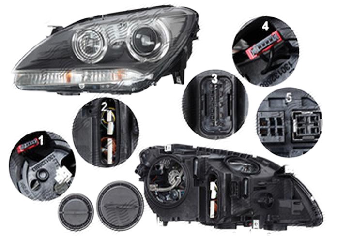 Far BMW Seria 6/6 GC (F08/F12/F13), 2011-, MAGNETI MARELLI, fata, stanga, bi-xenon; cu &amp;#39;lumina de zi&amp;#39; tip LED;tip bec D1S+H3+LED+PY24W; elect