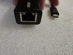 Placă de rețea externa Type-C la RJ45 &ndash; Dezen LU1GABC, Gigabit Ethernet - poze reale
